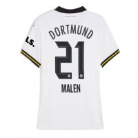 Camiseta Borussia Dortmund Donyell Malen #21 Tercera Equipación para mujer 2024-25 manga corta